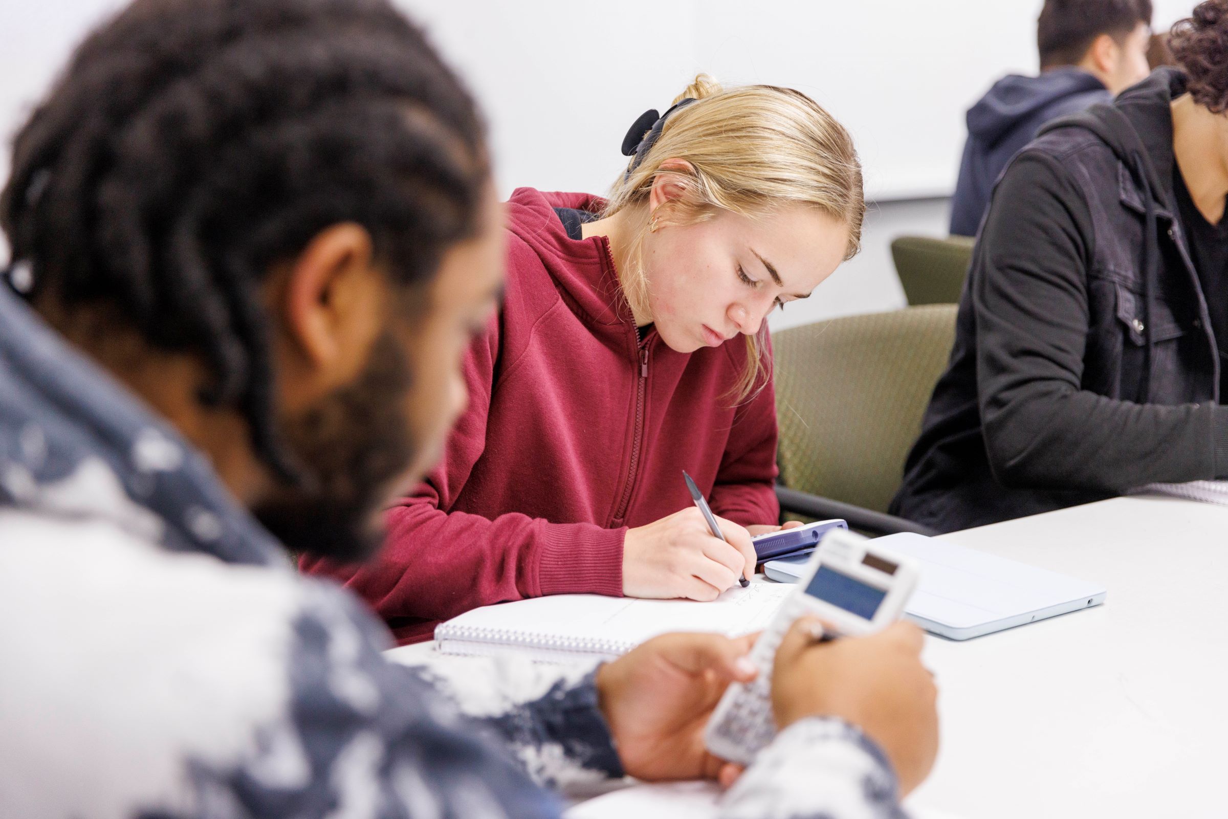 Students in class