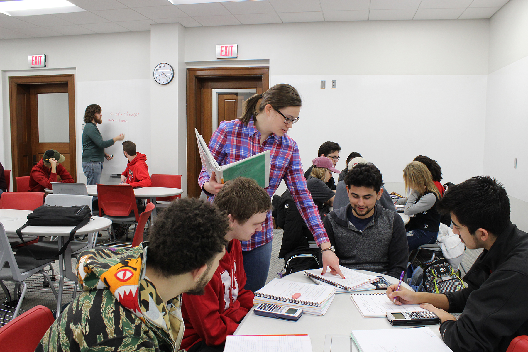 Students in class